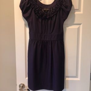 Plum puff sleeve dress from The Limited